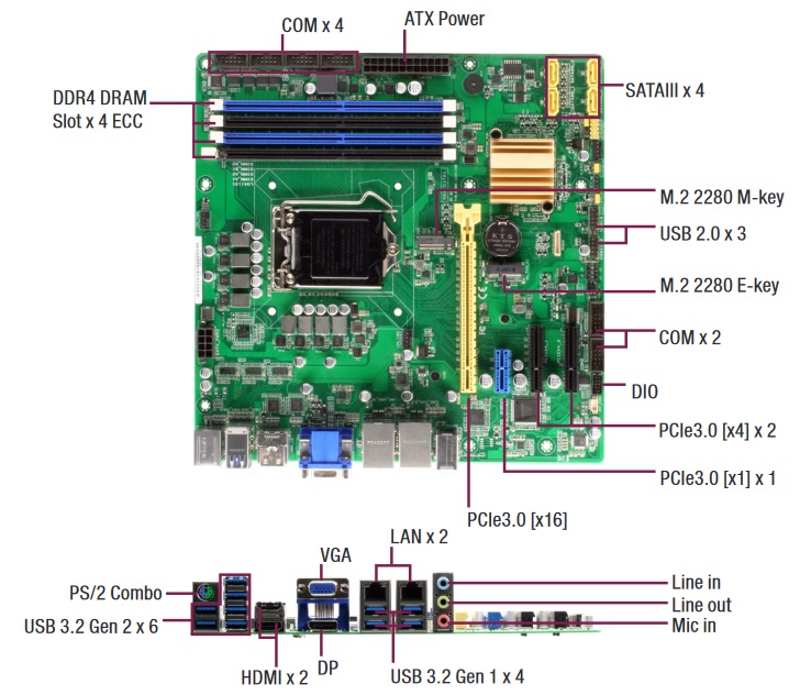 MAX-C246A-A20 layout